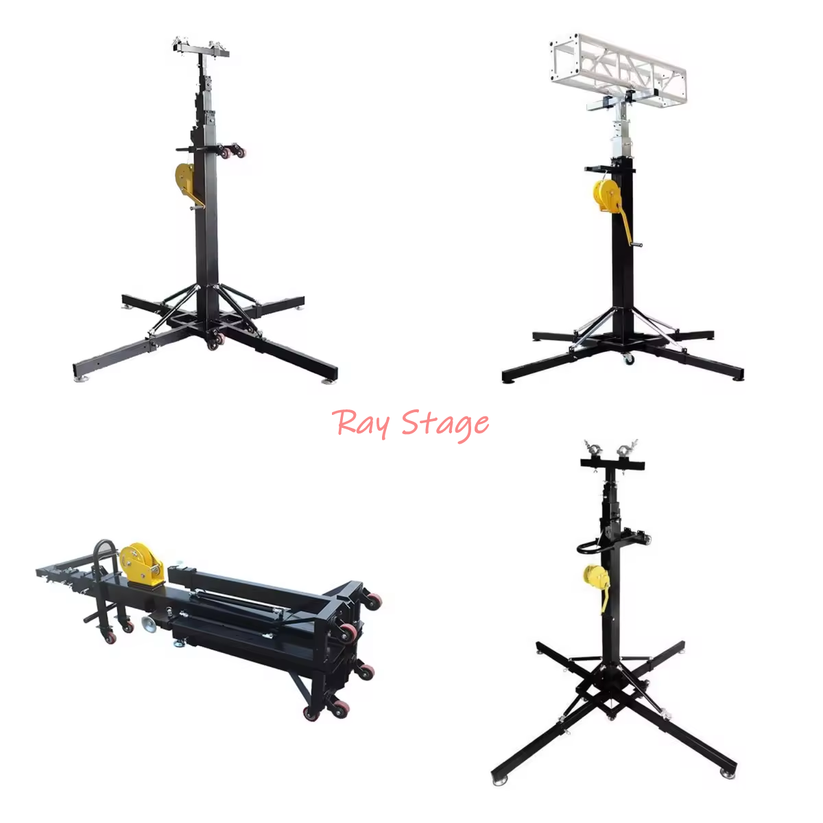 Heavy duty crank stand for lighting
